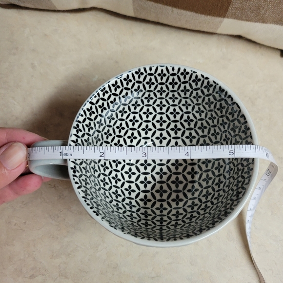 Gently used signature housewares footed coffee cup beautiful detail - Picture 6 of 9